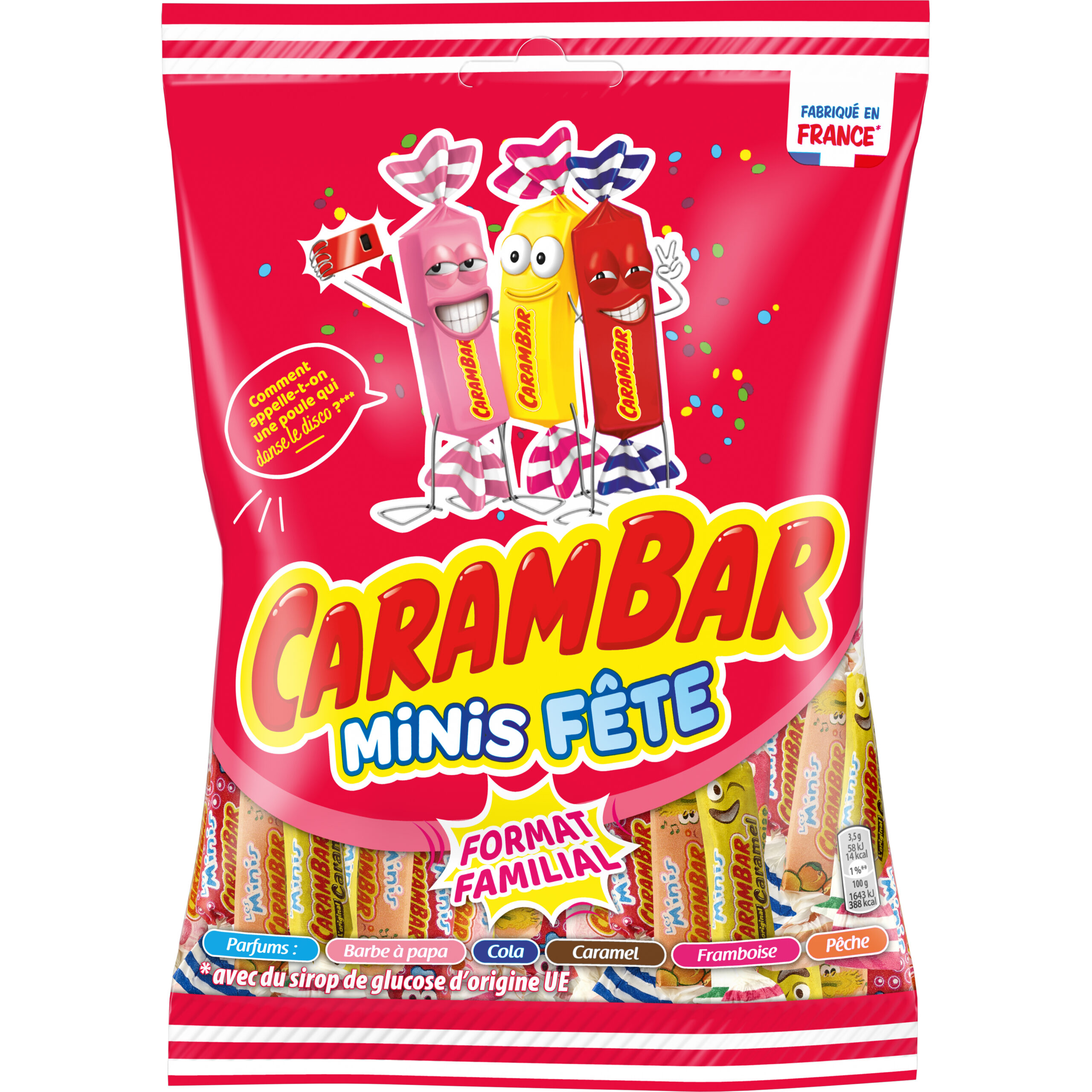 Carambar Mini Mix en sachet 150g - My Candy Factory